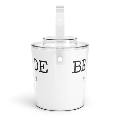 Bride Crew Ice Bucket with Tongs – Bachelorette Party Champagne Cooler