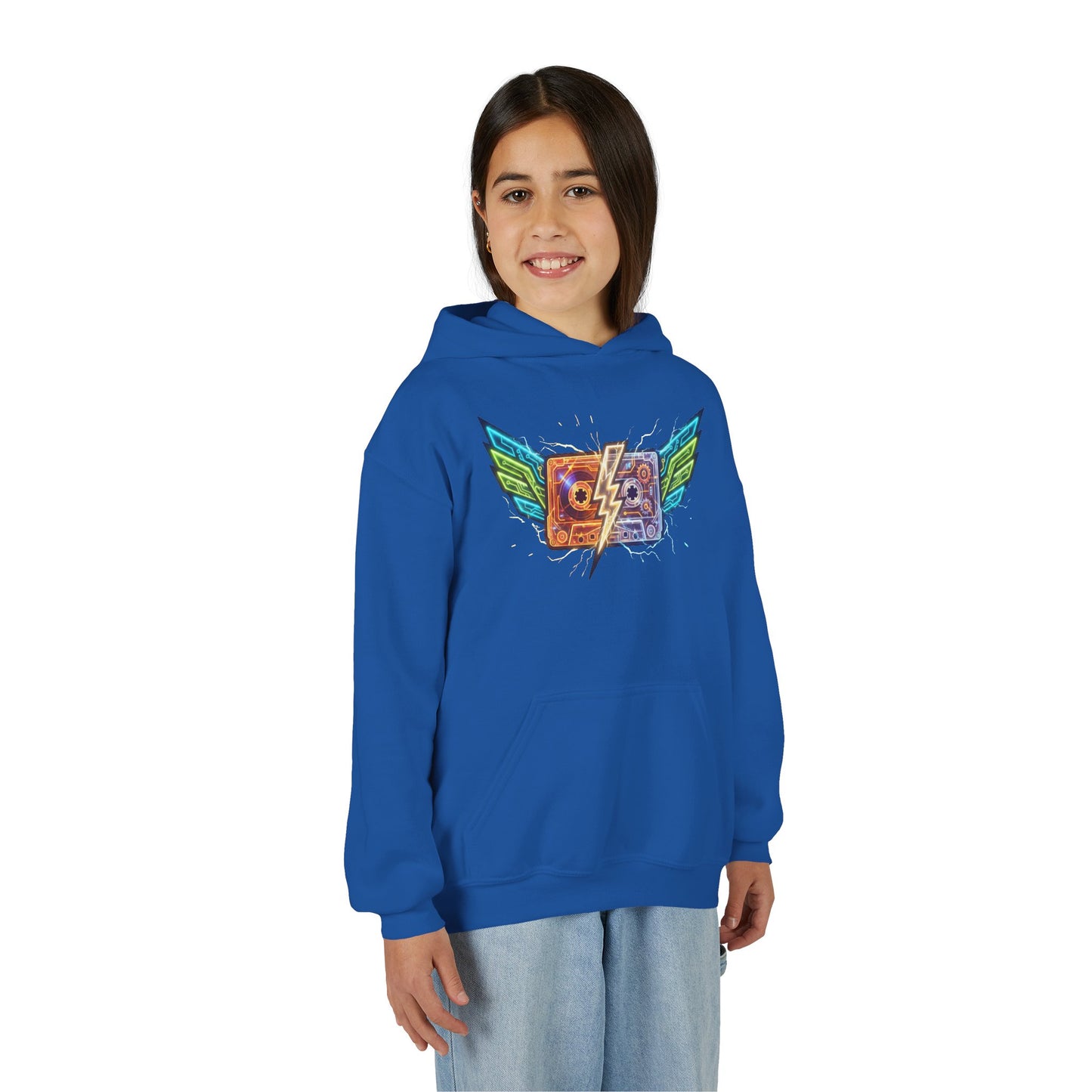 Youth Retro Cassette Wings Hoodie