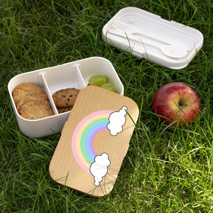 Rainbow Bento Lunch Box - Eco-Friendly Meal Container for Kids