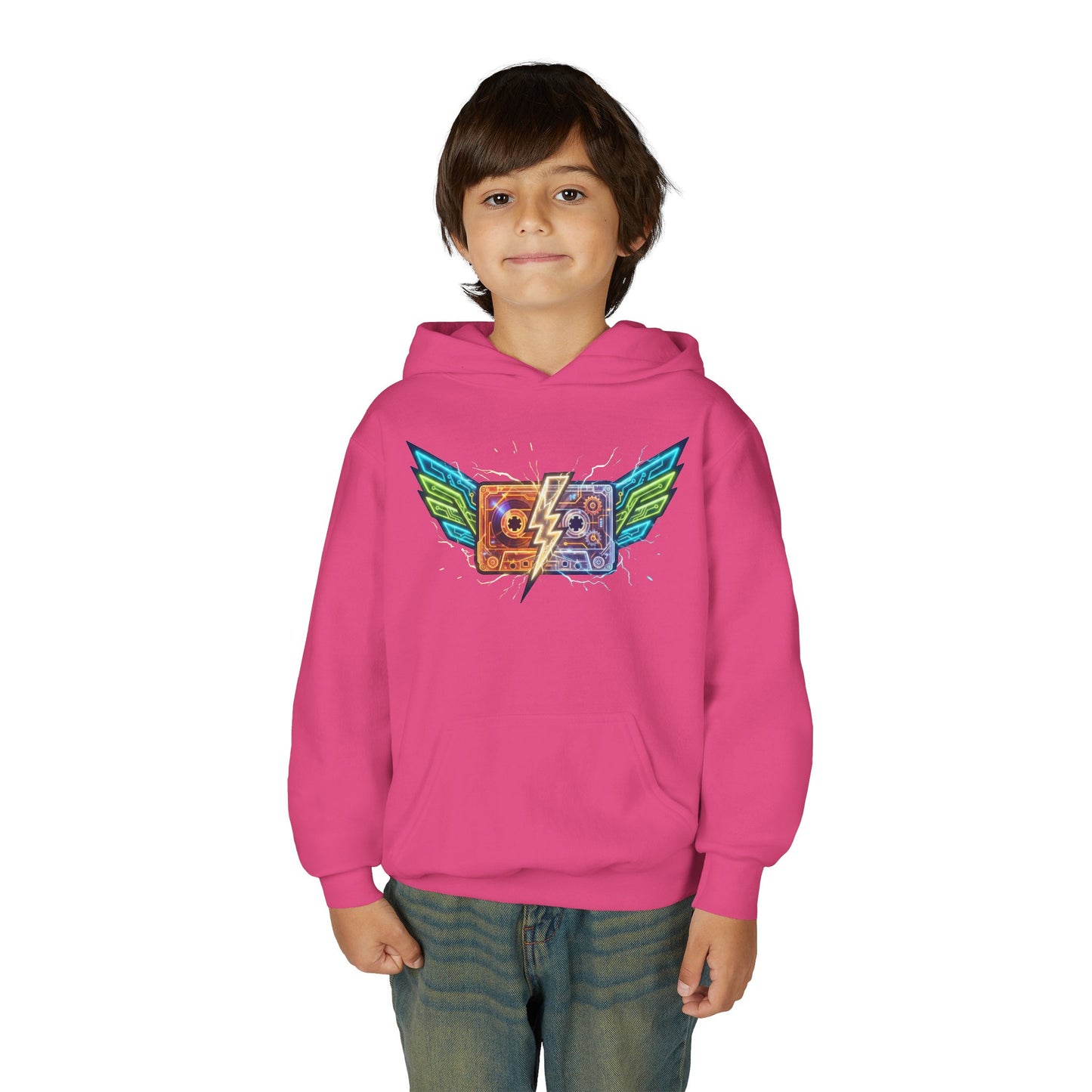 Youth Retro Cassette Wings Hoodie