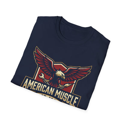 American Muscle Eagle T-Shirt — Vintage V8 Car Lover Tee