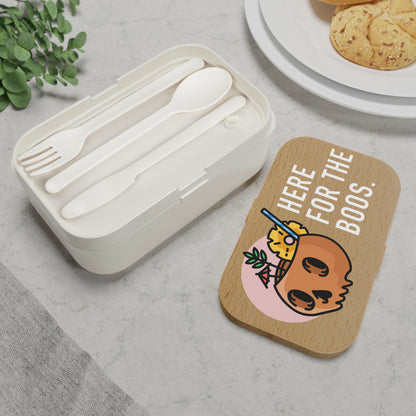 Halloween Bento Lunch Box - "Here for the Boos"