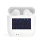 Wireless Earbuds — Cyber Grid Pattern Charging Case