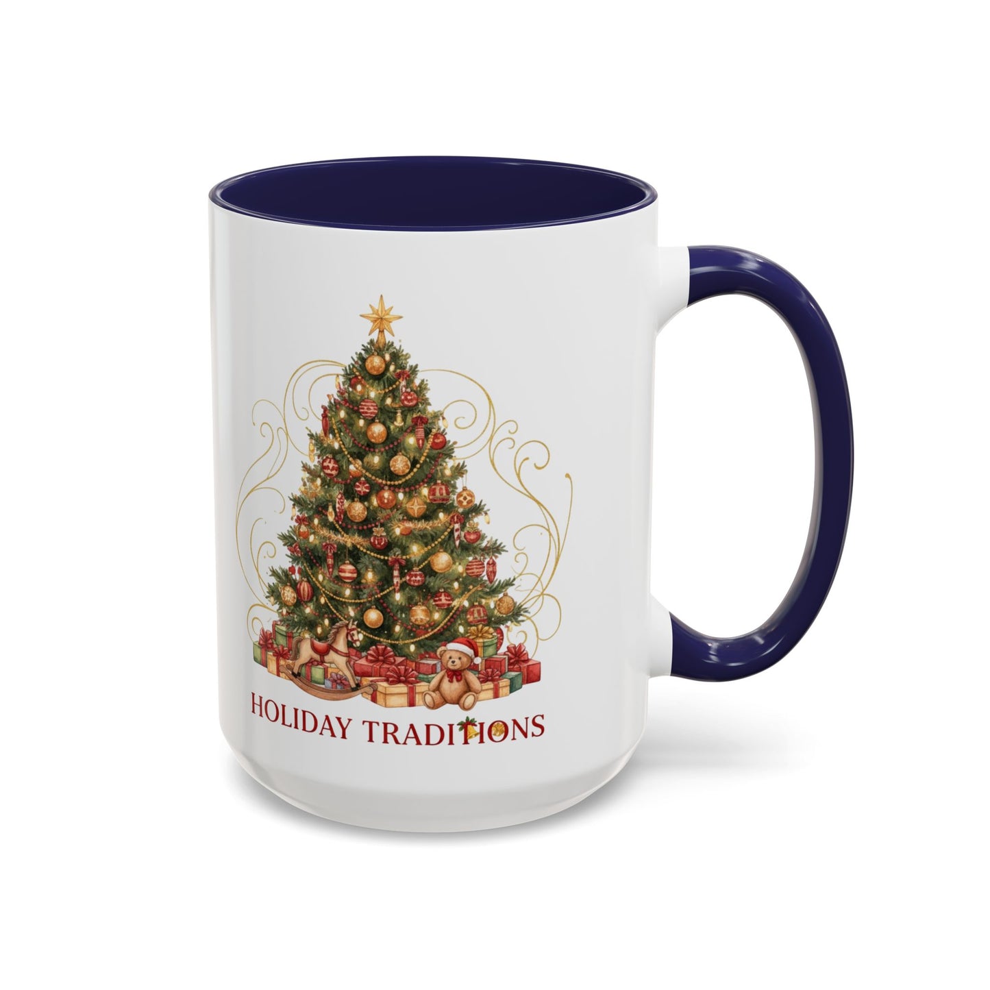 Holiday Traditions Christmas Tree Accent Coffee Mug (11/15oz)