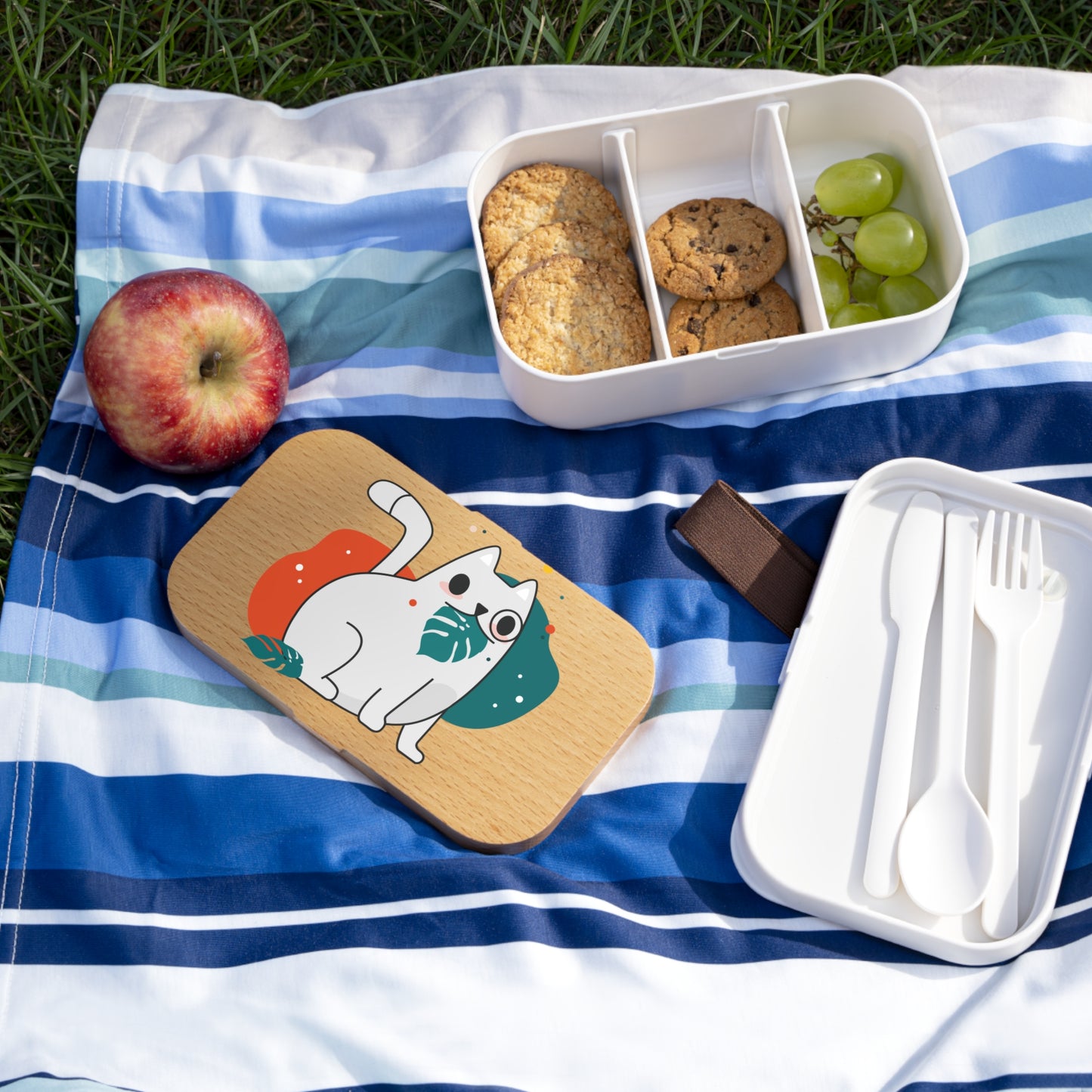 Cute Cat Bento Lunch Box - Eco-Friendly Meal Prep Container