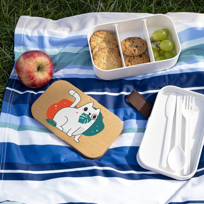 Cute Cat Bento Lunch Box - Eco-Friendly Meal Prep Container