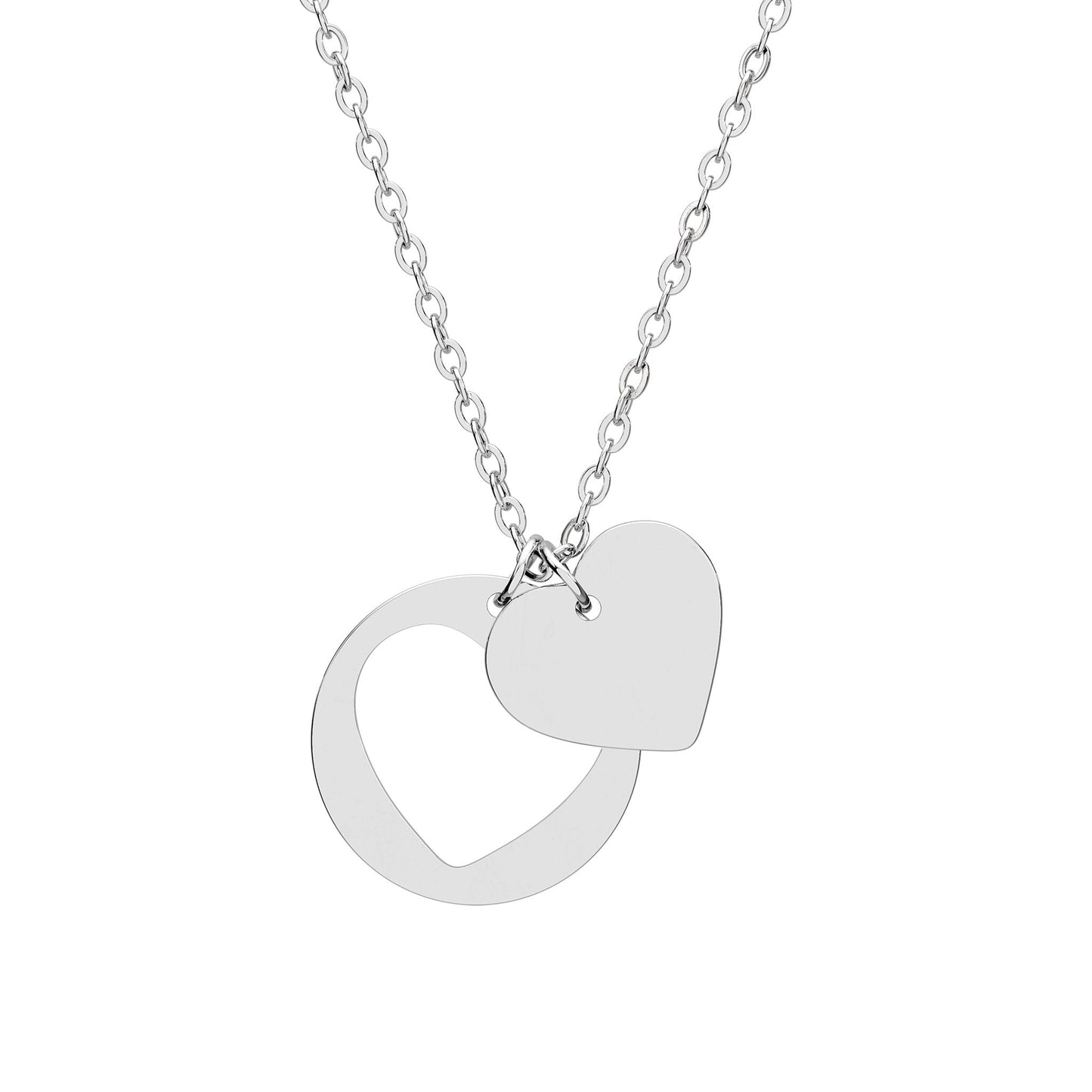 Heart Cutout Necklace —  Sterling Pendant for Gifts & Anniversaries