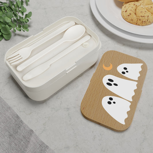 Spooky Ghosts Bento Lunch Box - Halloween-Themed Meal Container for Kids
