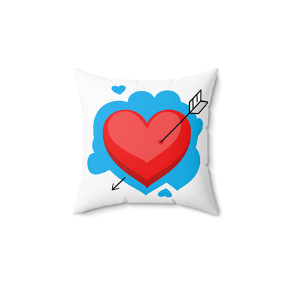 Valentine Heart Arrow Decorative Pillow - Cute Love Throw Cushion (free shipping)