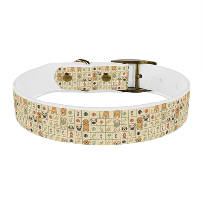 Vintage Puppy Pattern Dog Collar – Cute Retro Dogs & Bones Design