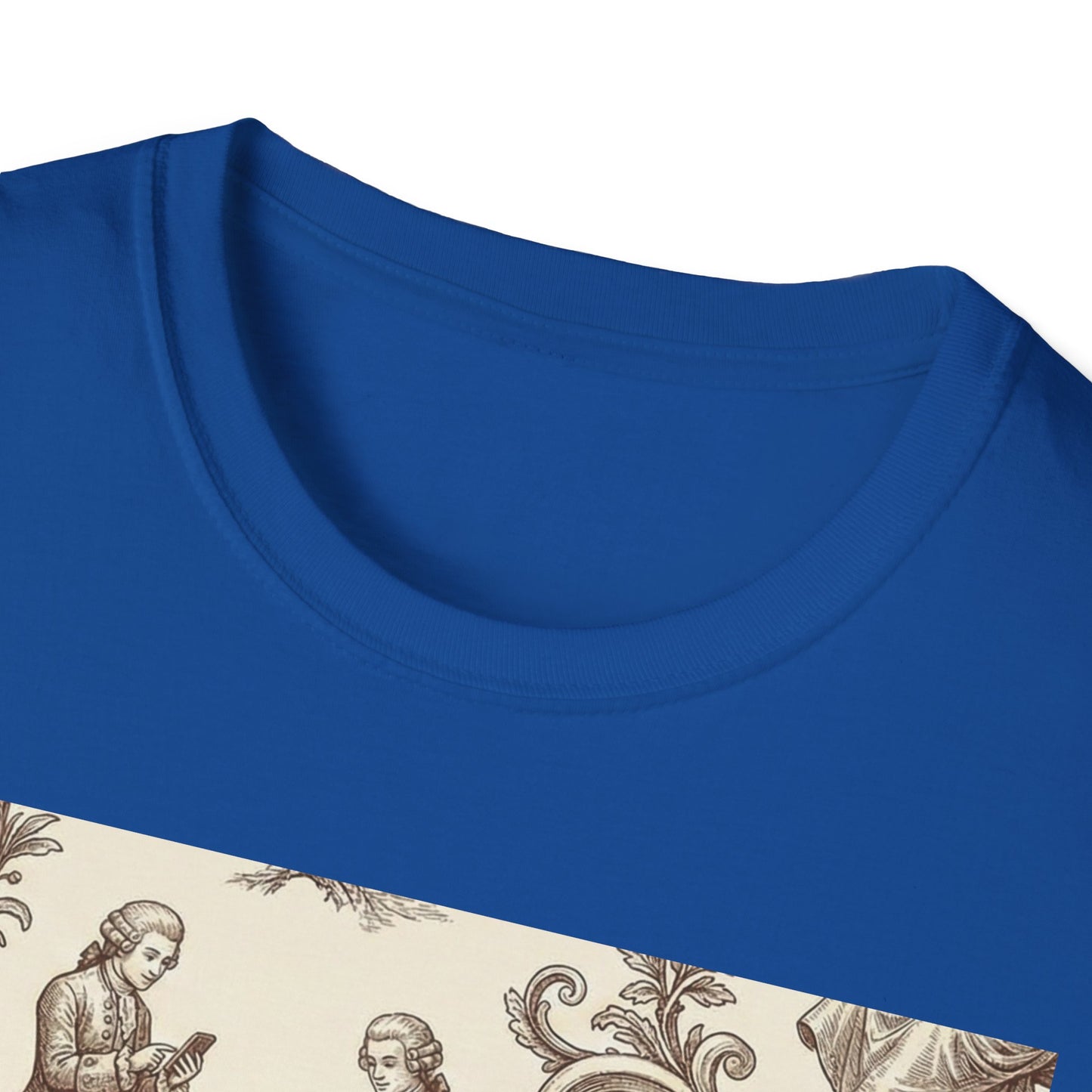 Vintage Doll Face Tee with Glitch Paint Splash