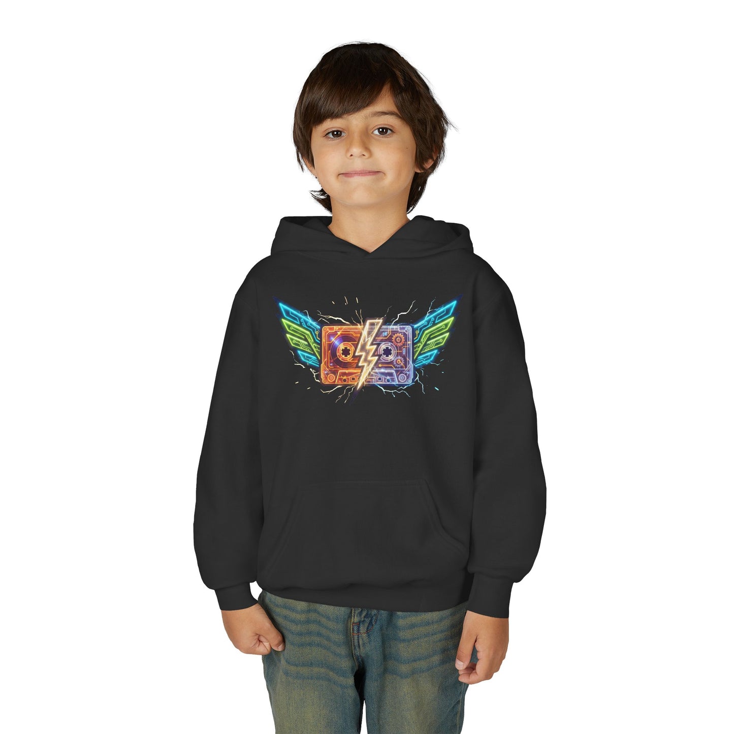 Youth Retro Cassette Wings Hoodie