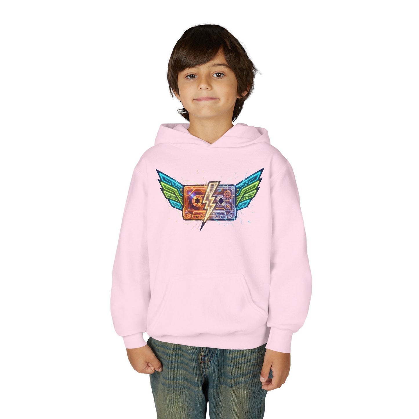 Youth Retro Cassette Wings Hoodie