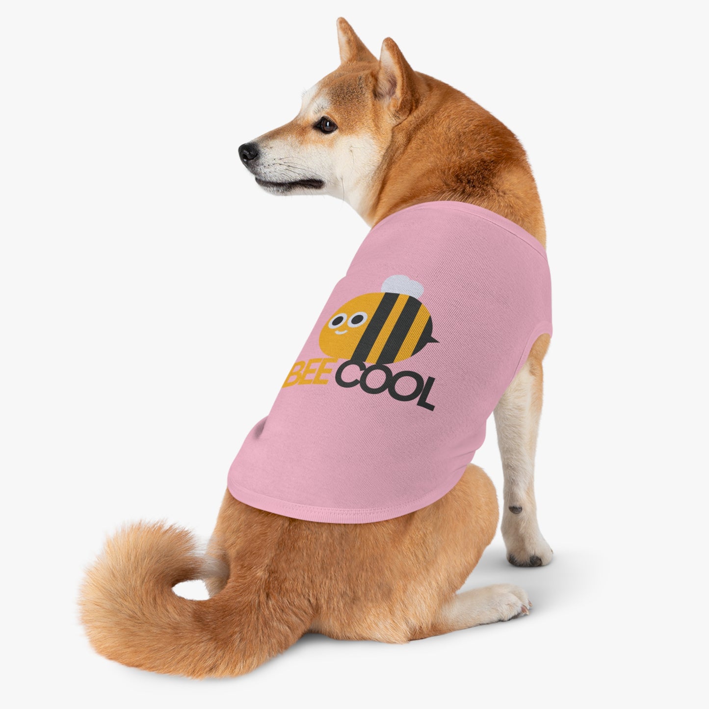 Bee Cool Pet Tank Top — Cute Yellow Bee Dog Shirt