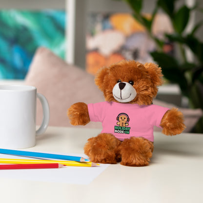 Holiday Mode On Gingerbread Bear Plush with Tee