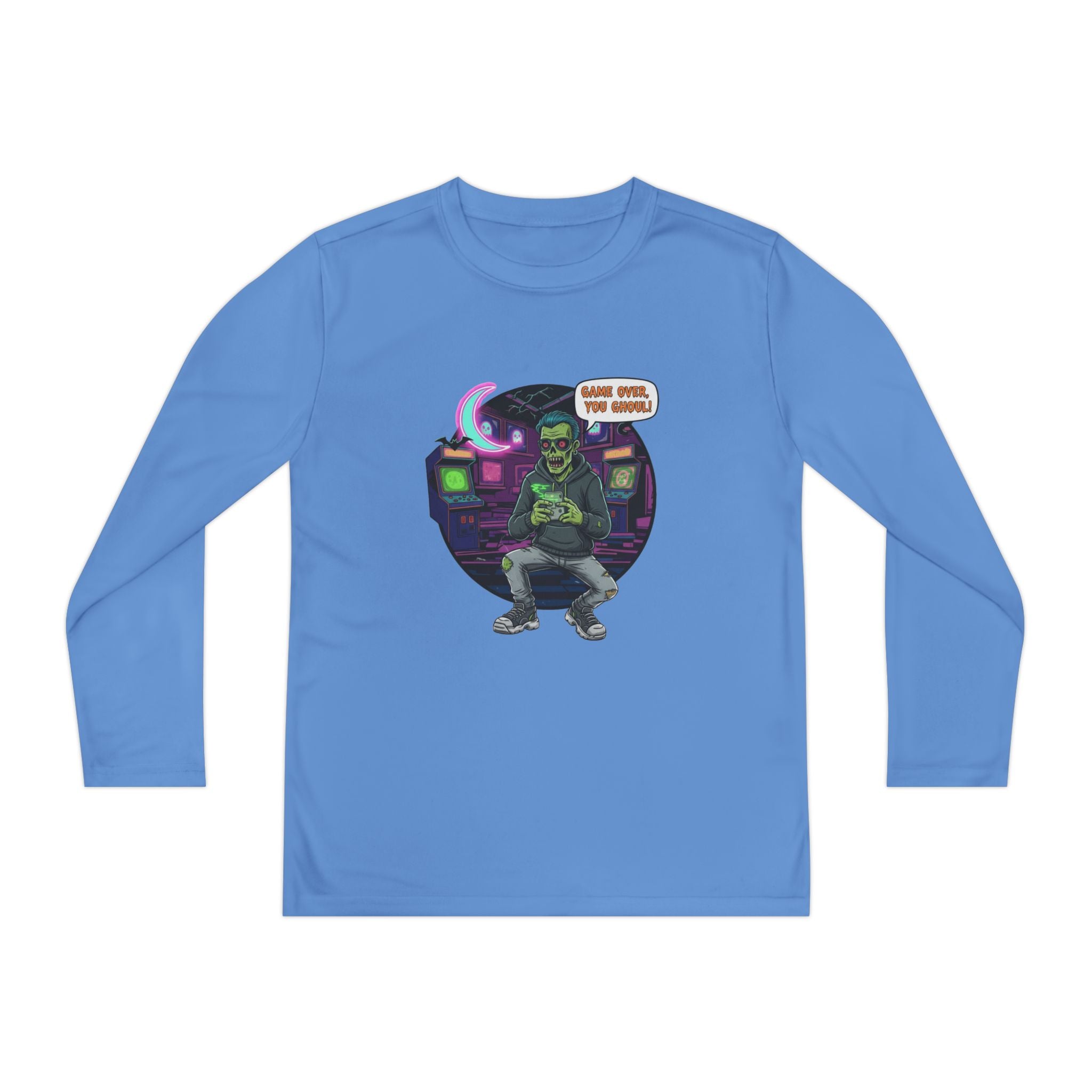 Youth Long Sleeve Tee, Gamer Shirt, Kids Graphic Tee, Halloween Costume Top, Fun Kids Apparel, Birthday Gift for Boys