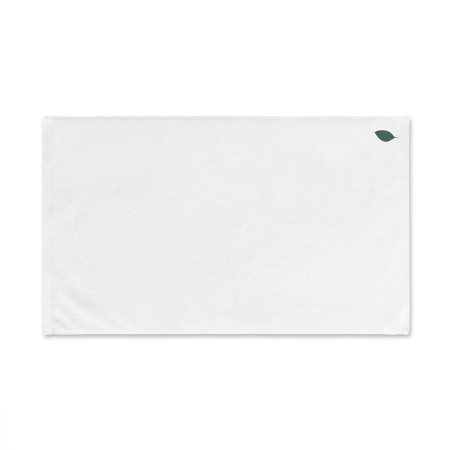 Minimalist Cotton Hand Towel, Elegant Bathroom Decor, Reusable Kitchen Towel, Housewarming Gift, Unique Leaf Design