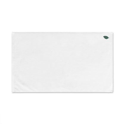 Minimalist Cotton Hand Towel, Elegant Bathroom Decor, Reusable Kitchen Towel, Housewarming Gift, Unique Leaf Design