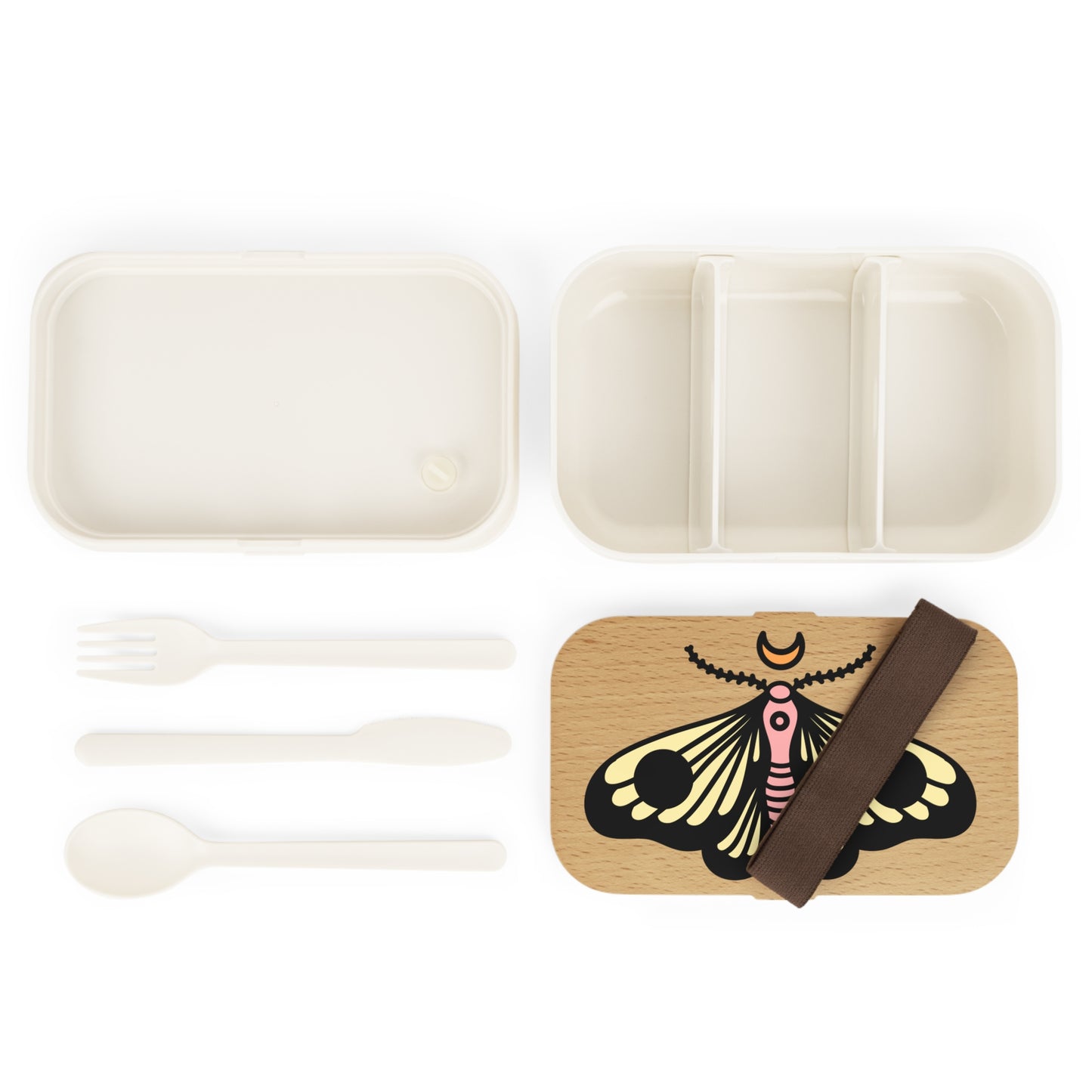 Butterfly Design Bento Lunch Box - Eco-Friendly Meal Container for Kids & Adults