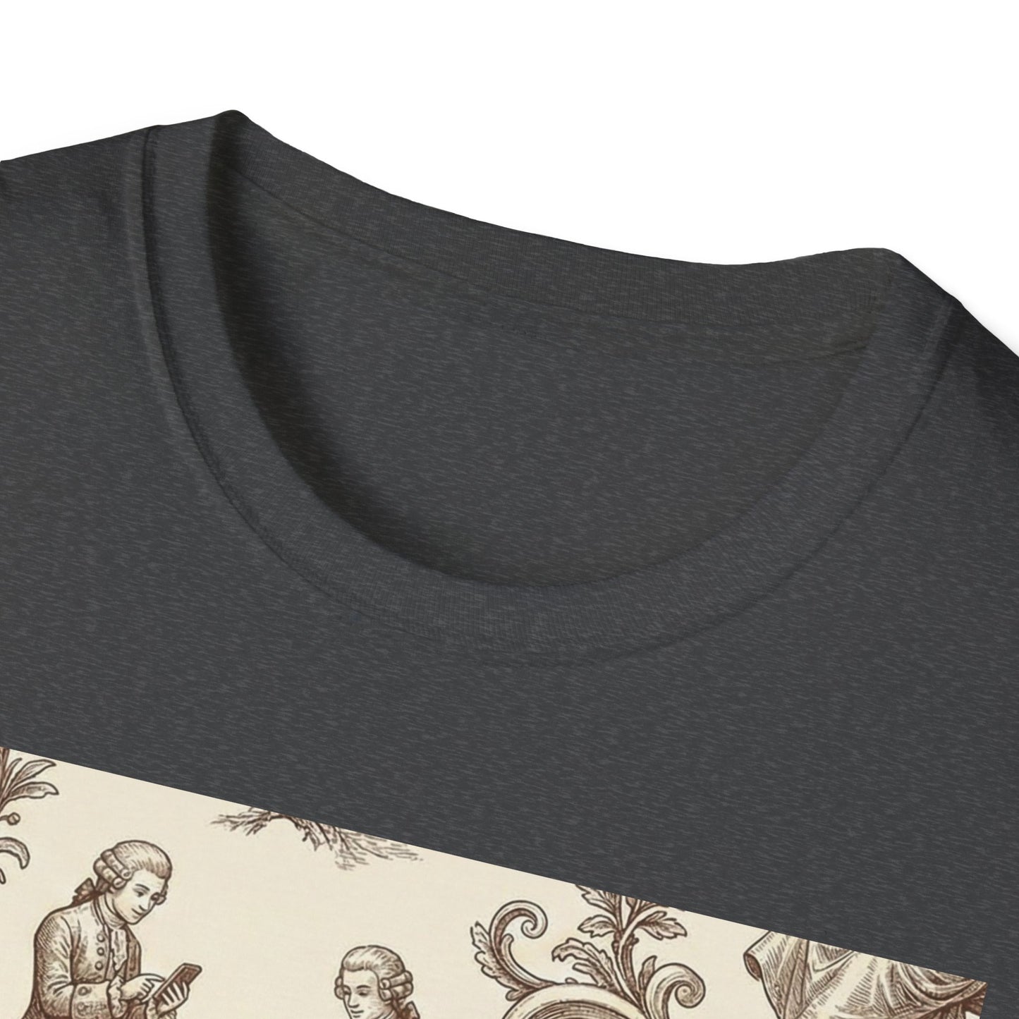 Vintage Doll Face Tee with Glitch Paint Splash