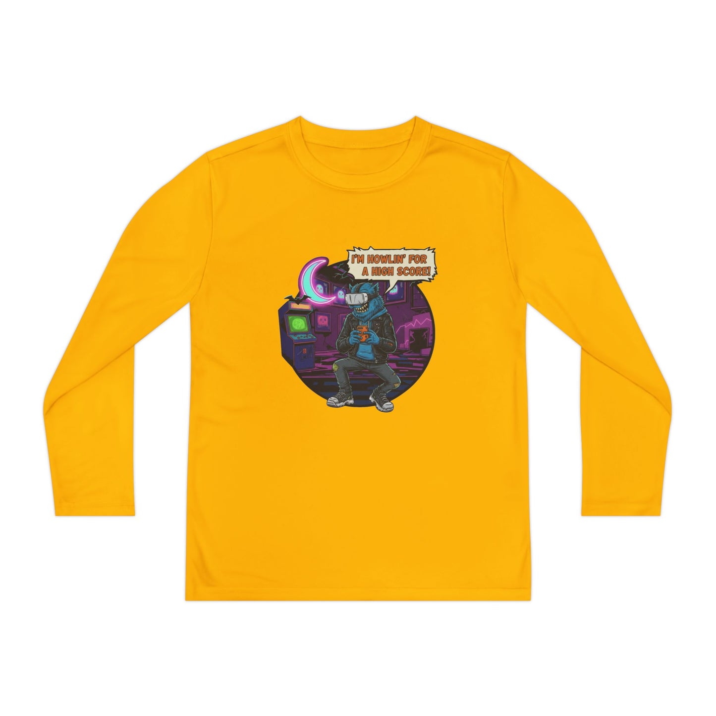 Youth Graphic Long Sleeve Tee - Cool Gamer Vibe, Perfect for Gaming Events, Birthdays, Holidays, Casual Wear, Gift Idea