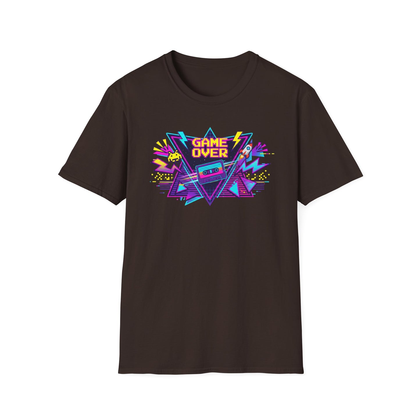 Retro 'Game Over' Graphic T-Shirt — 80s Arcade Gamer Tee