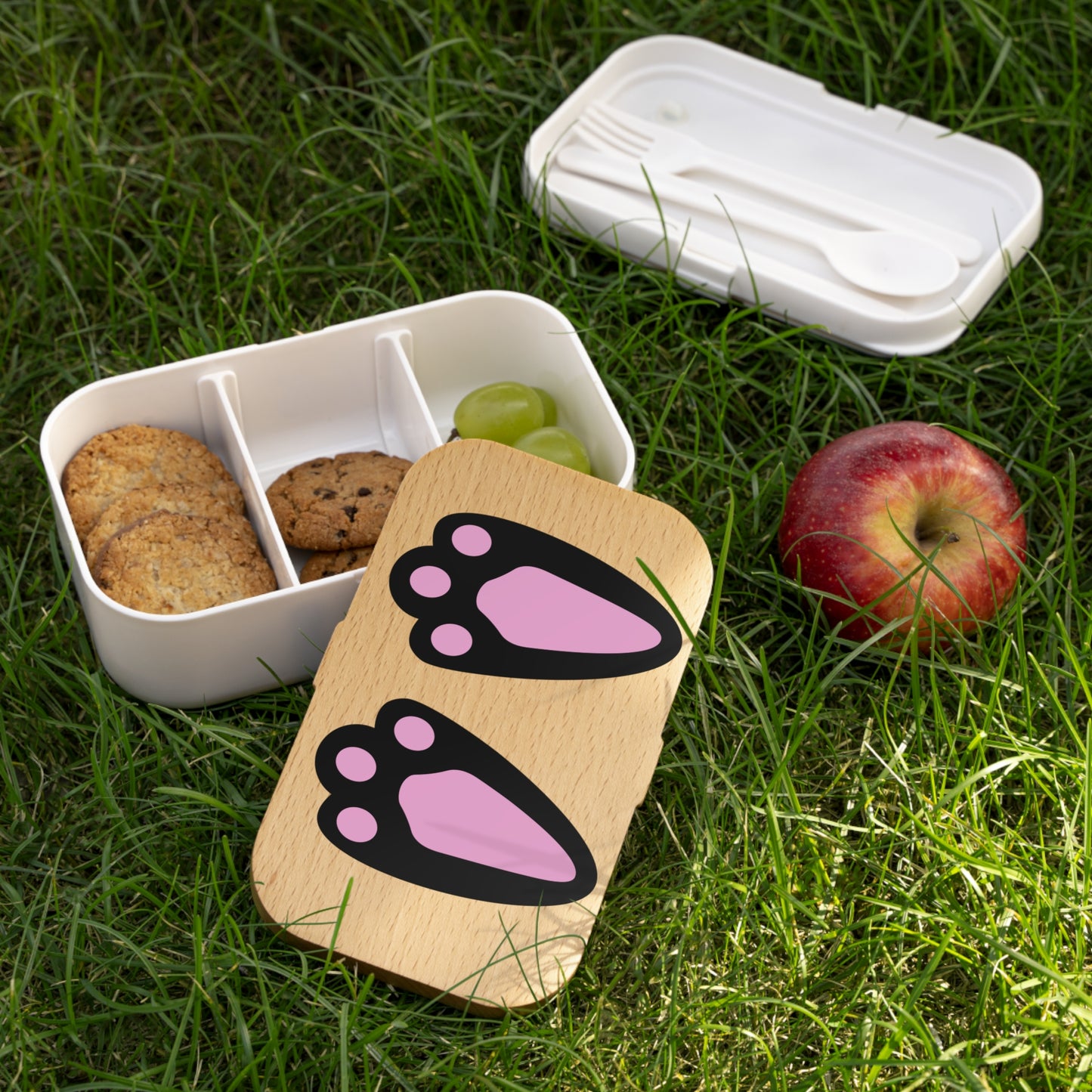 Cute Cat Paw Print Bento Lunch Box