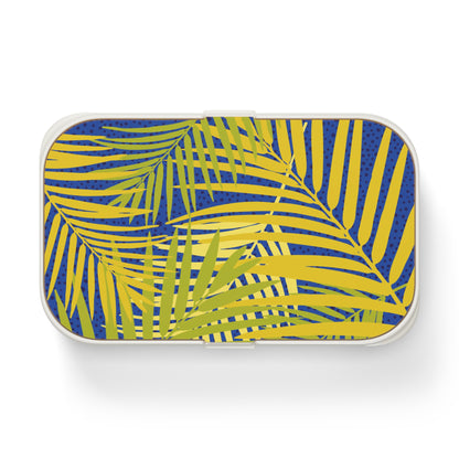 Tropical Bento Lunch Box - Stylish Meal Prep Container with Palm Leaf Design