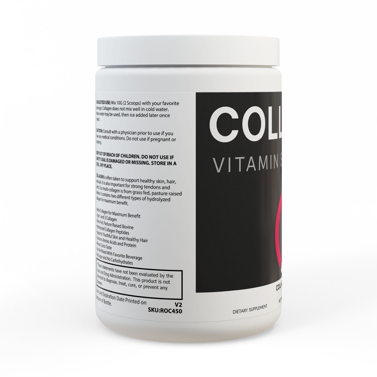 Collagen Peptides Type I & III Supplement (350g, 12.3oz)