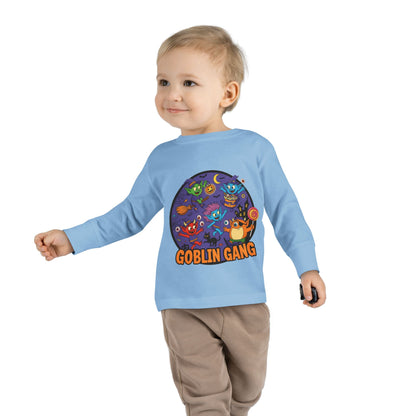 Goblin Gang Toddler Long Sleeve Tee - Fun Kids Shirt, Halloween Outfit, Birthday Gift, Playtime Apparel, Cute Toddler Fashion