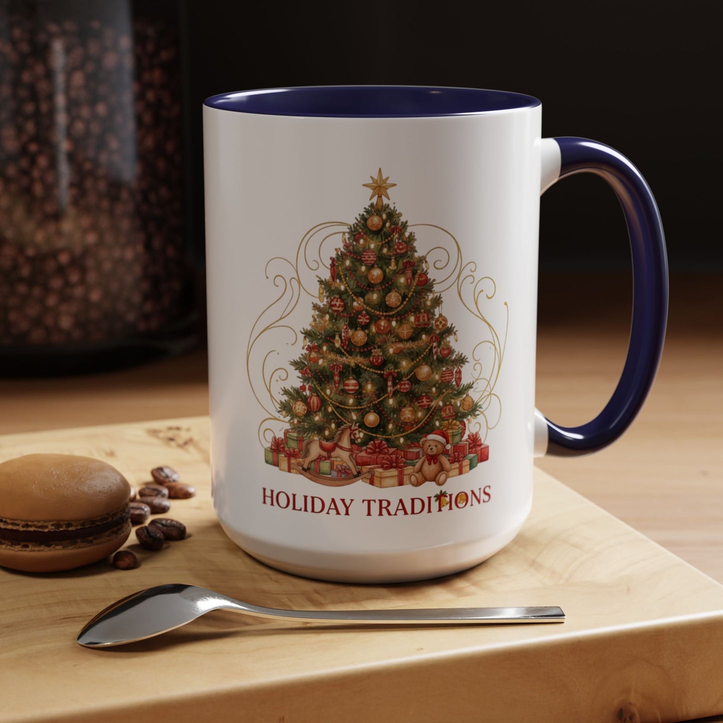 Holiday Traditions Christmas Tree Accent Coffee Mug (11/15oz)