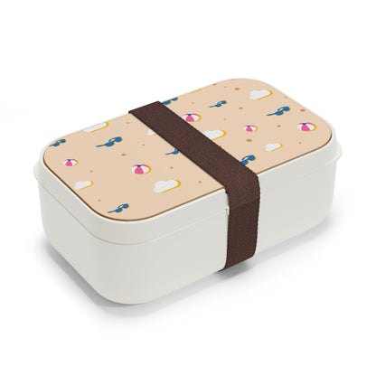 Playful Beach-Themed Bento Lunch Box for Summer Adventures