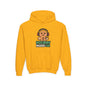 Youth Hoodie — 'Holiday Mode On' Gingerbread Headphone Christmas Sweatshirt