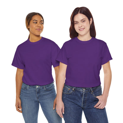 Women’s Vibrant Purple Heavy Cotton Tee - Comfortable Casual Wear