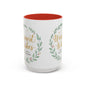 Warmest Wishes Holiday Coffee Mug — Festive Wreath Accent Mug (11/15oz)