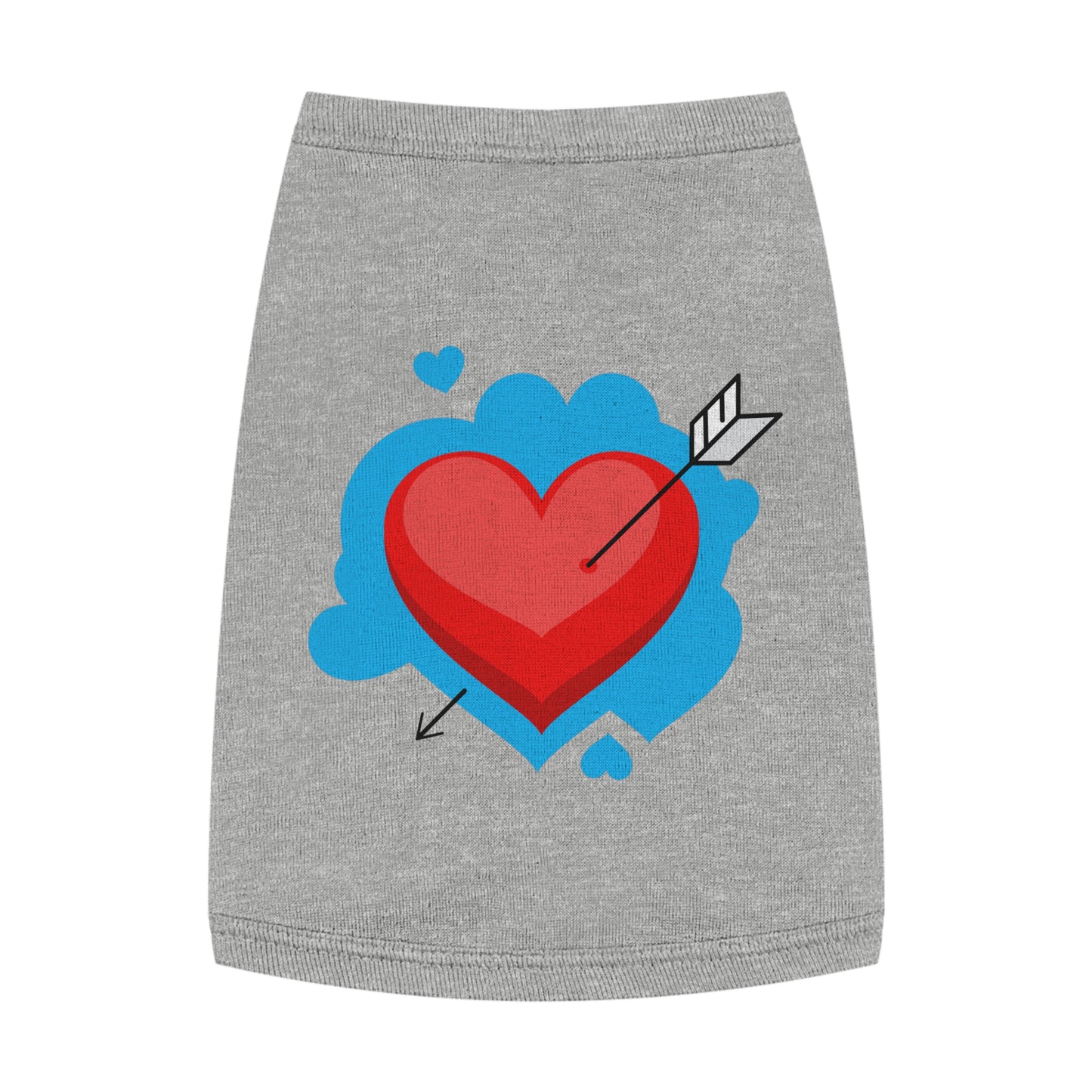 Pet Tank - Arrow Through Heart Cute Valentine Dog Shirt