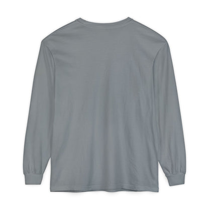 Women’s gray Garment-Dyed Long Sleeve T-Shirt - Comfortable Casual Wear for Every Occasion
