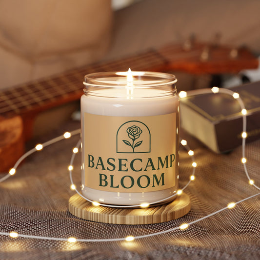 Basecamp Bloom Scented Soy Candle — 9oz Floral Aromatherapy Jar