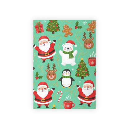 Santa and friends Gift Wrapping Paper Rolls, 1pc