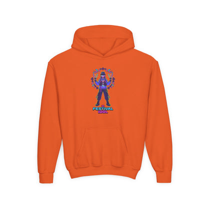 Youth Hoodie — Neon k-Pops Gamer Girl Graphic “Pixel Pal” Streetwear