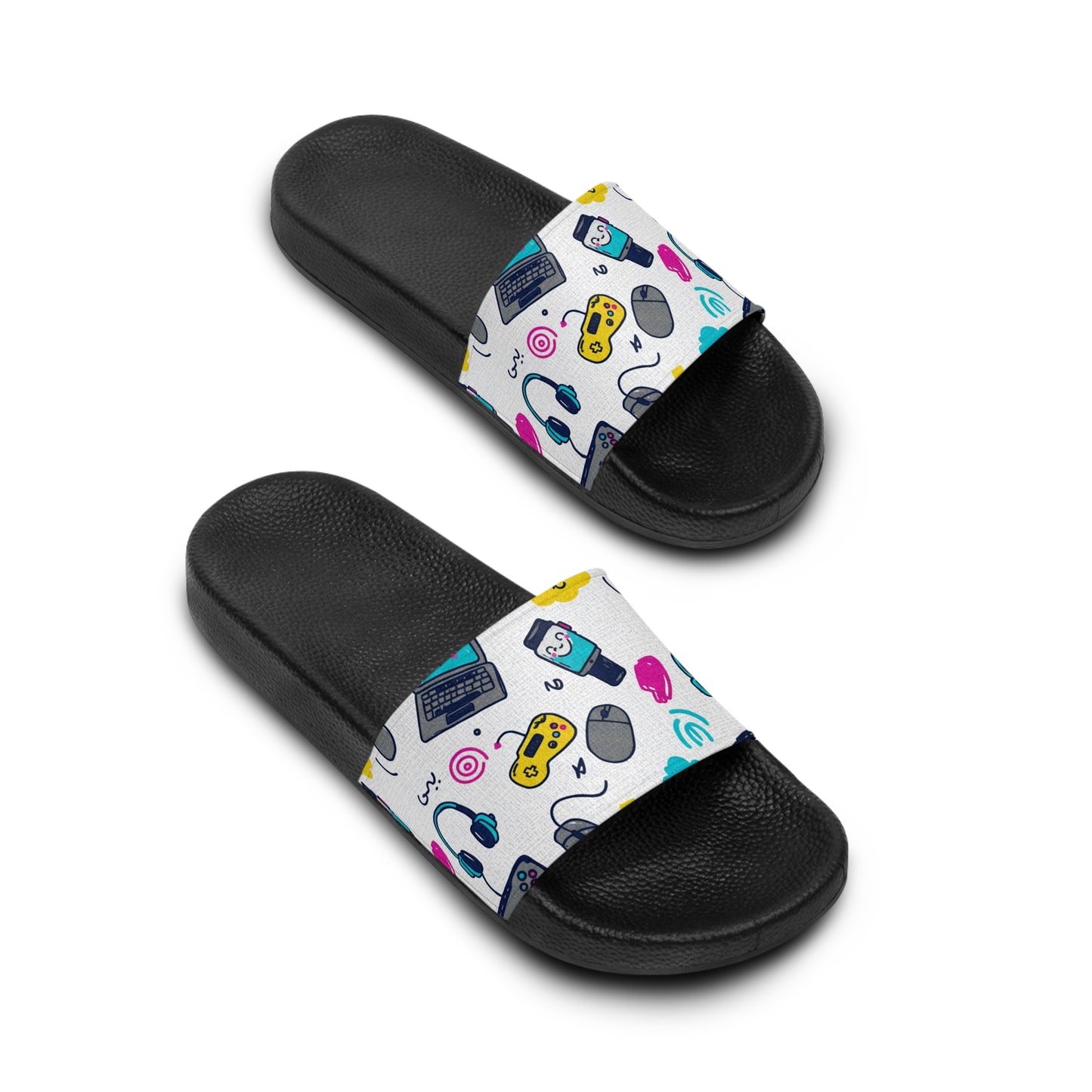 Women's Slide Sandals Tech & Gadget Doodles / Digital Whimsy