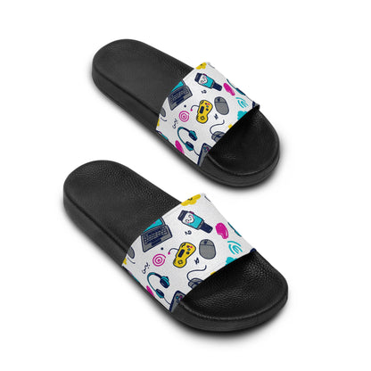 Women's Slide Sandals Tech & Gadget Doodles / Digital Whimsy