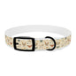 Cute Cartoon Dogs Dog Collar — Beige Puppy Pattern Adjustable Collar