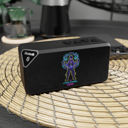 K-pop themed festival girl Bluetooth Speaker — Neon Festival Dancer Design