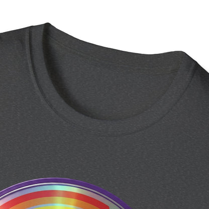 Retro Rainbow CD- Vinyl Record T-Shirt