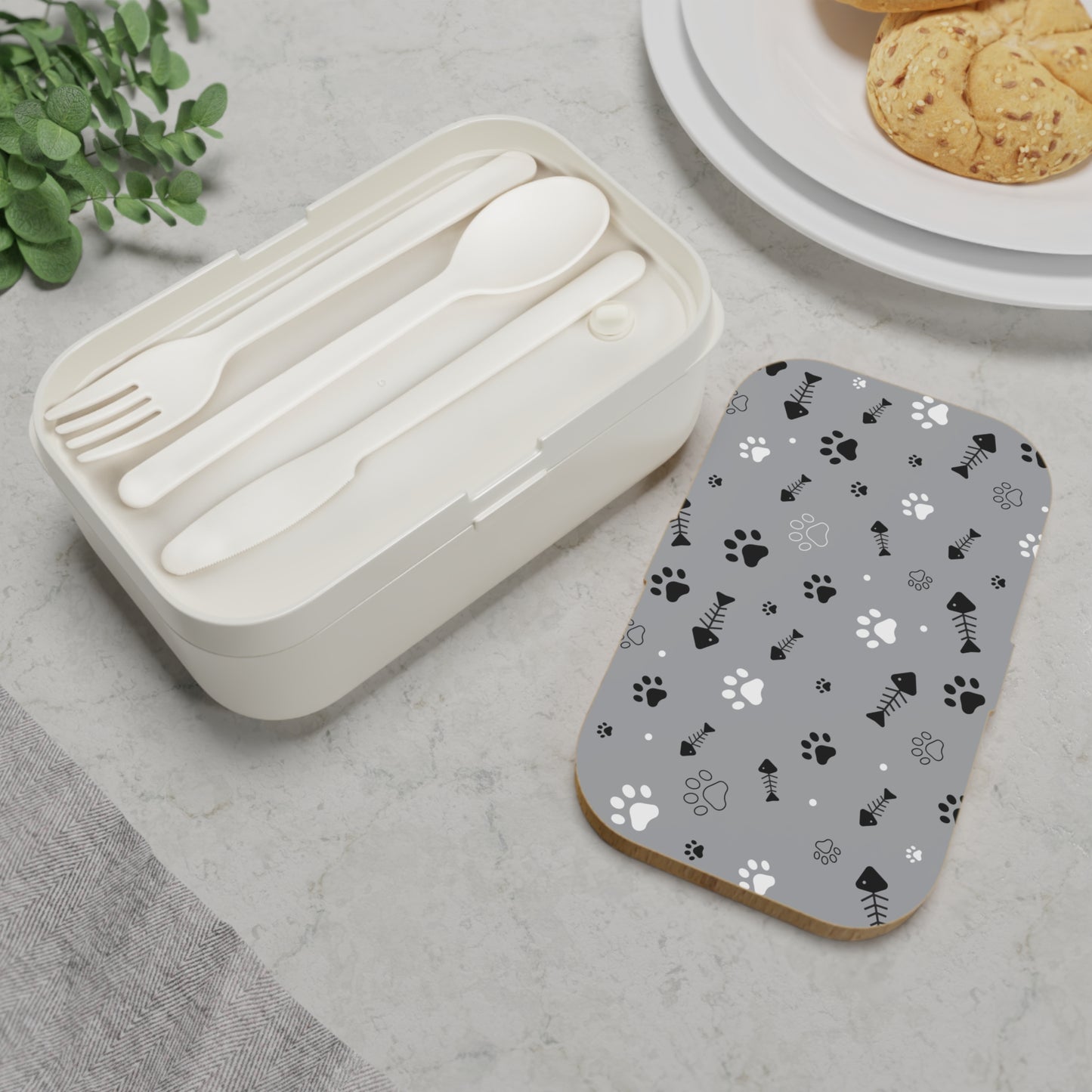 Pet-Themed paw Bento Lunch Box - Stylish & Functional Meal Container