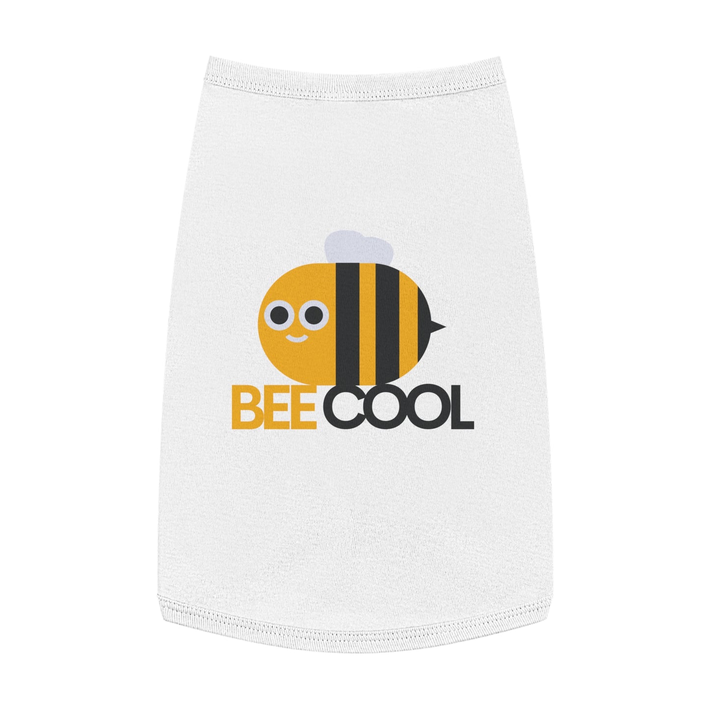 Bee Cool Pet Tank Top — Cute Yellow Bee Dog Shirt