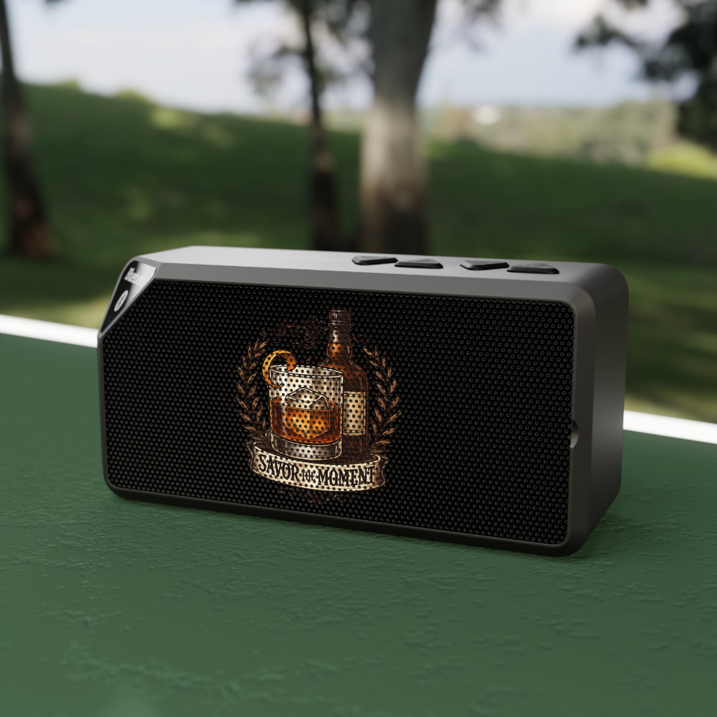 Vintage Whiskey Crest Design - Bluetooth speaker