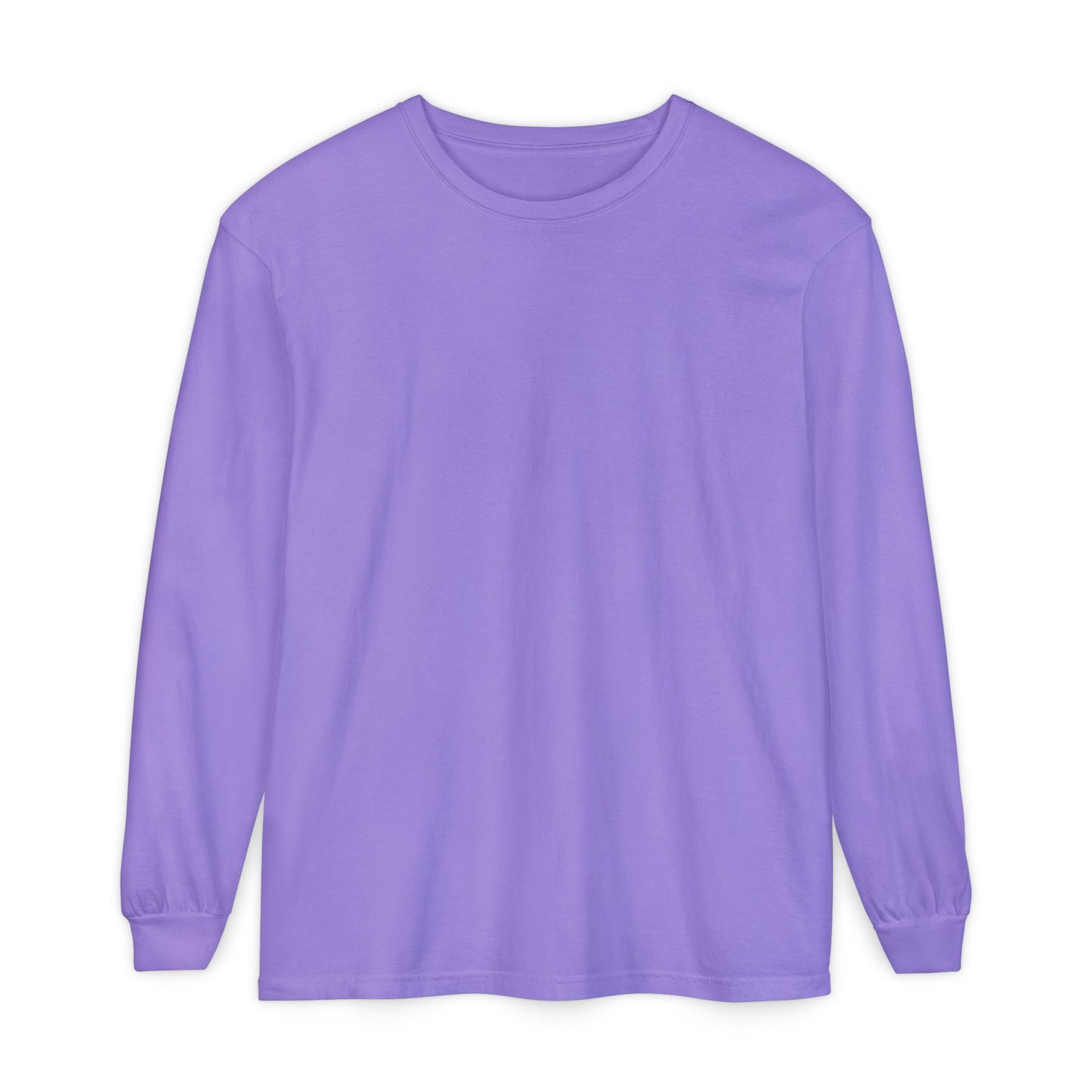 Women’s violet Garment-Dyed Long Sleeve T-Shirt - Comfort & Style for Everyday Wear
