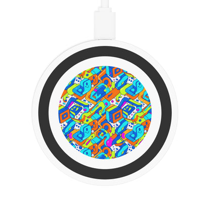 Wireless Charging Pad — Colorful Geometric Pattern Qi Charger (free shipping)